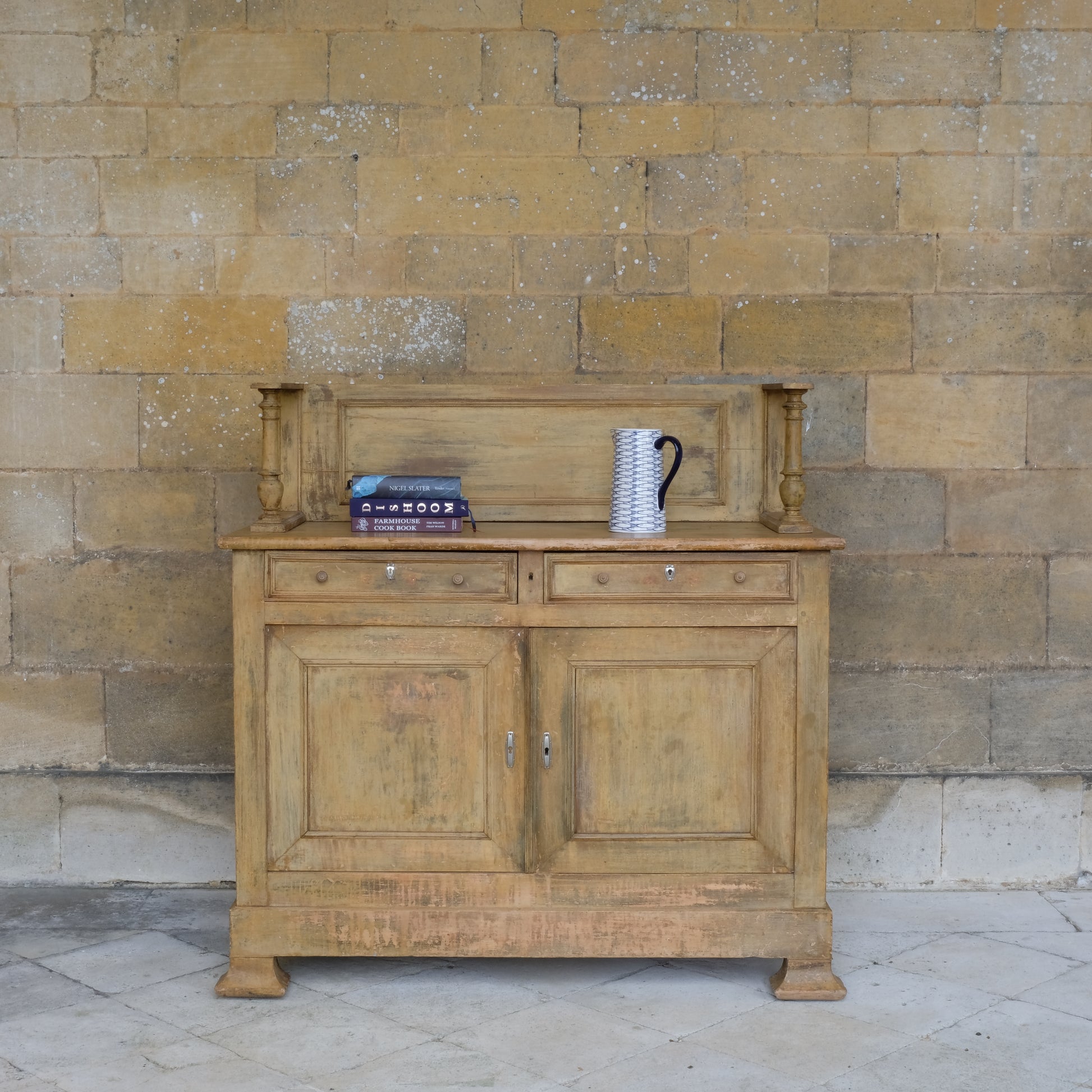 Large Vintage English Pine Farmhouse Dresser by Summerfield & Scott