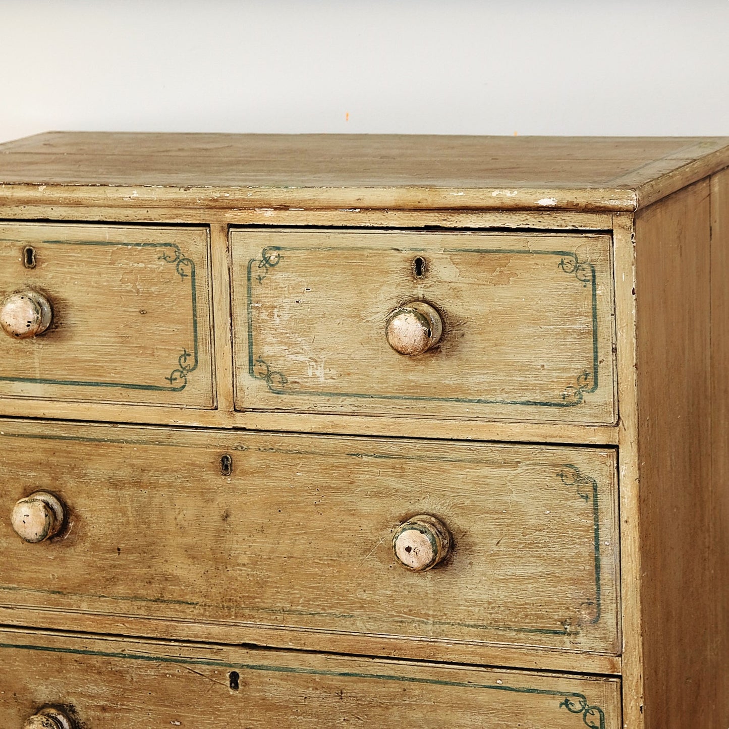 EDWARDIAN PAINTED CHEST OF DRAWERS