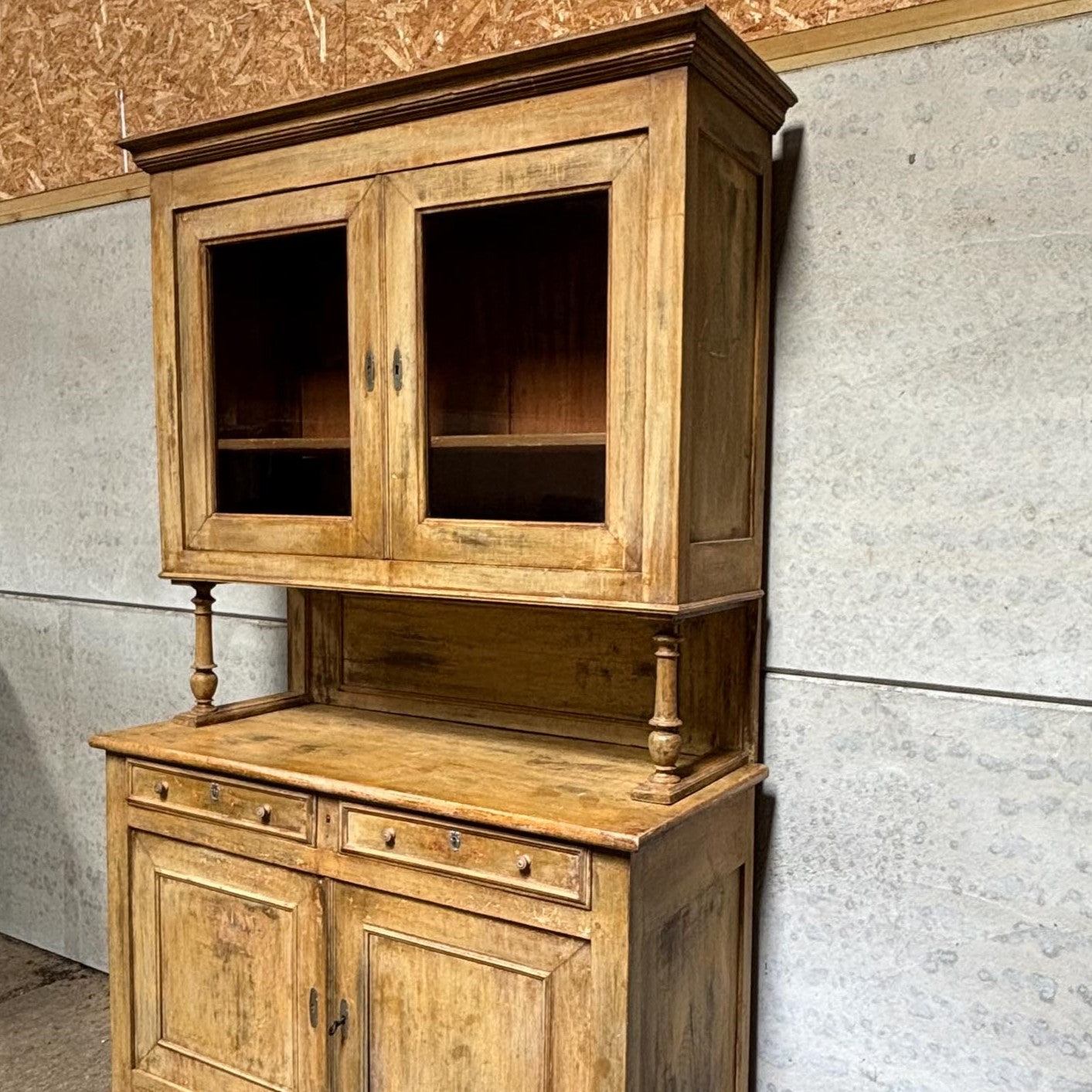 Large Vintage English Pine Farmhouse Dresser by Summerfield & Scott